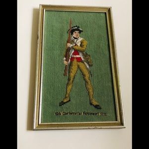 12th Continental Regiment 1778 Soldier Needlepoint